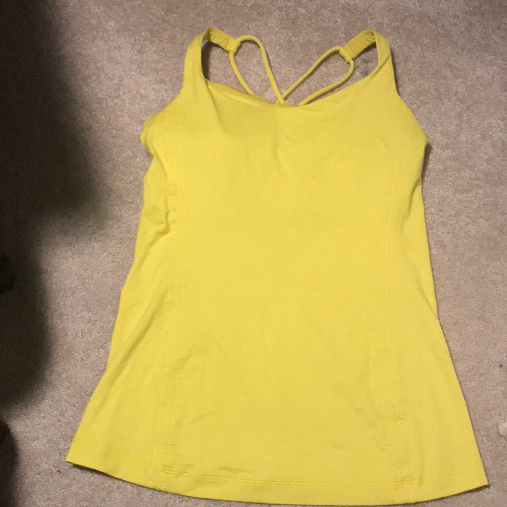 Bright Yellow Lululemon top